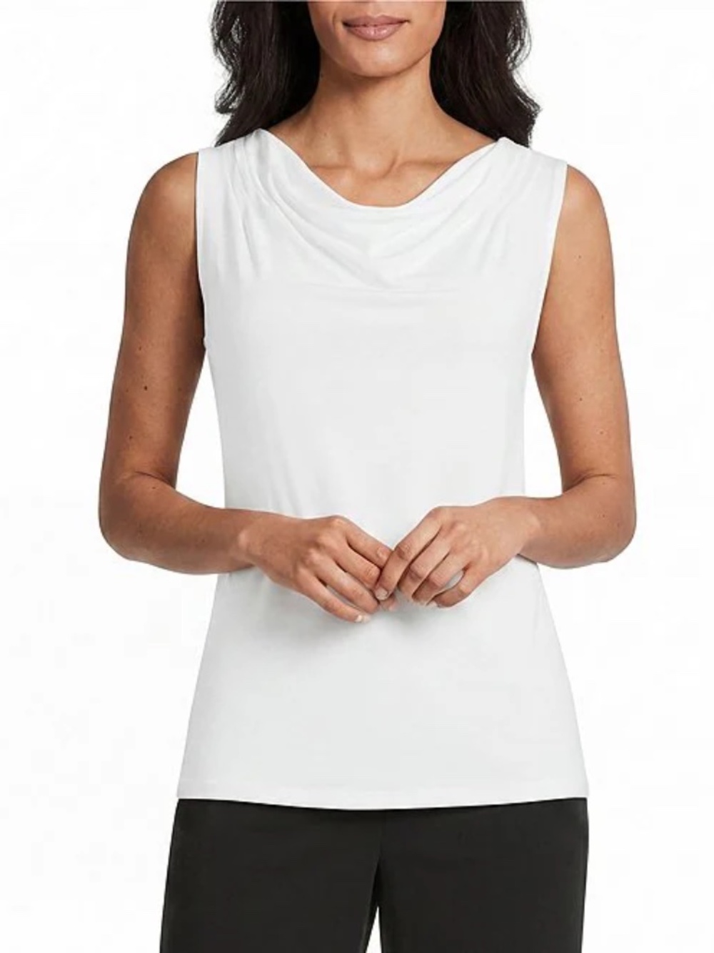 Jones New York Cowl Neck Sleeveless Top Size 1X in EUC
